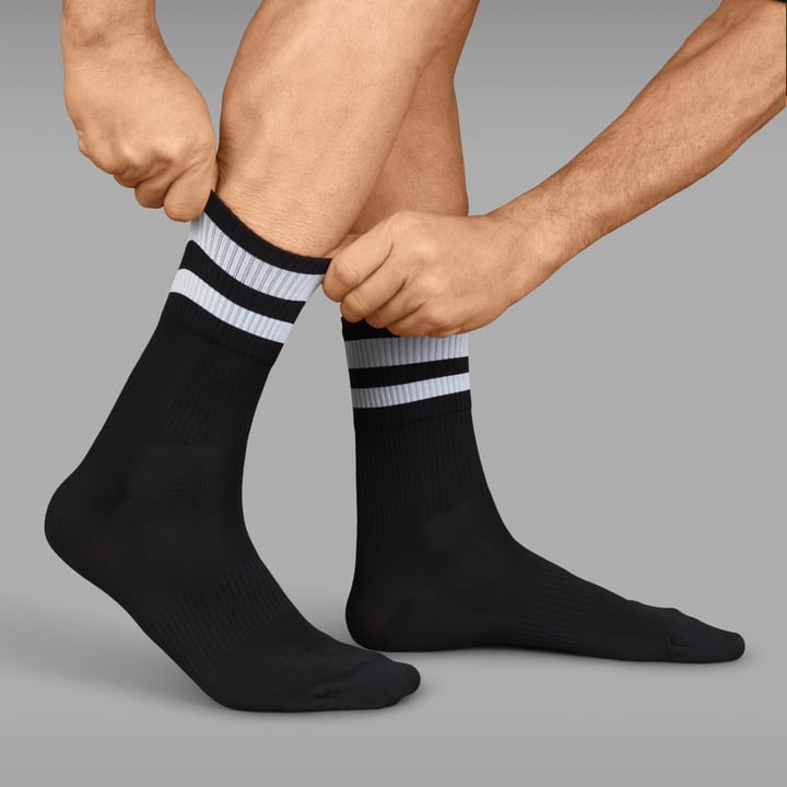 Original Stripes Crew Socks Black Gripgrab