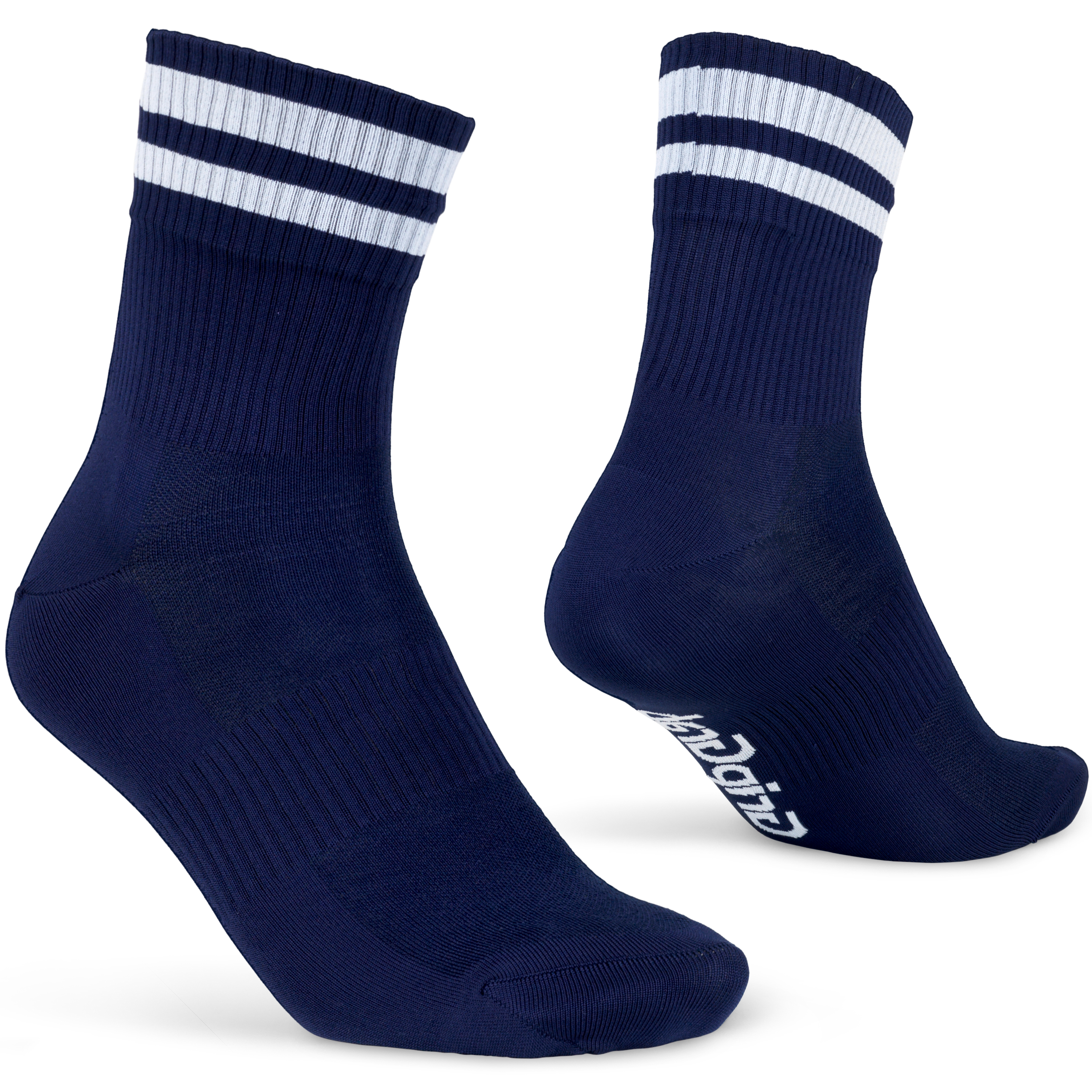 Original Stripes Crew Socks Navy Blue