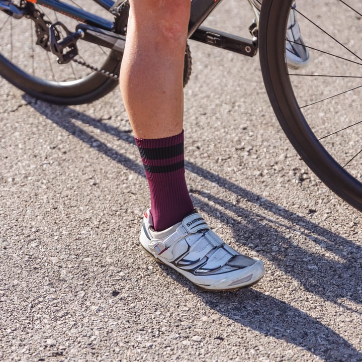 Original Stripes Crew Socks Dark Red Gripgrab