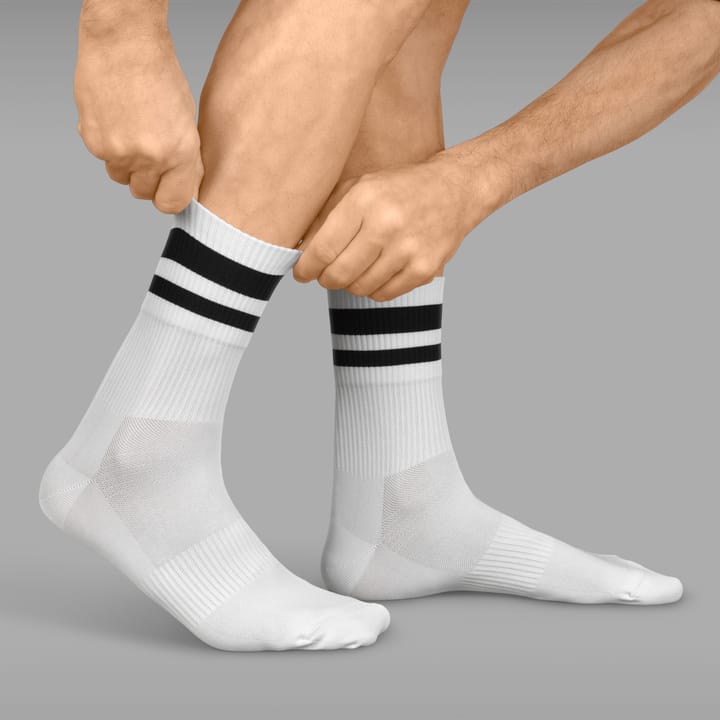 Original Stripes Crew Socks White Gripgrab