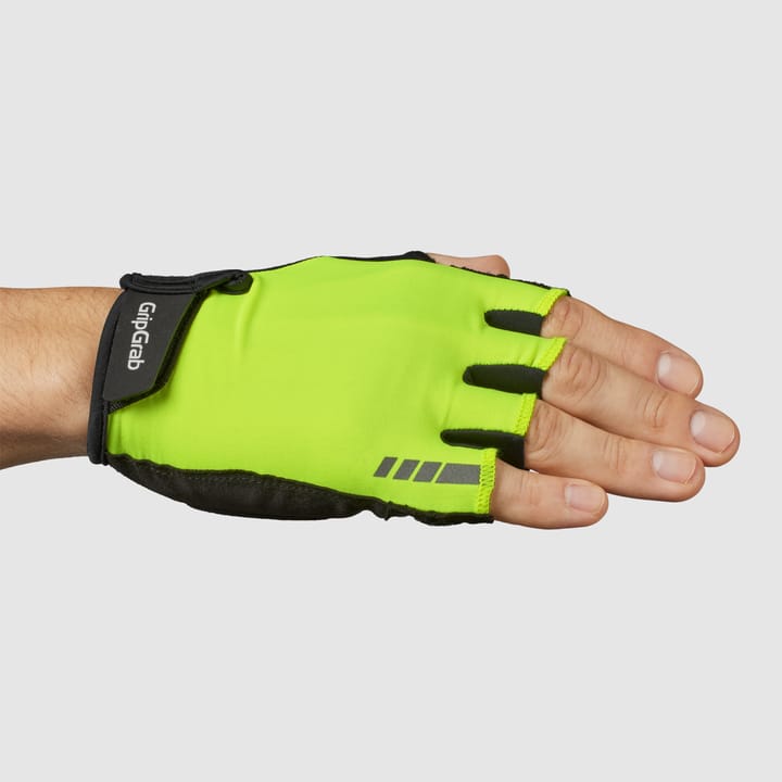 Gripgrab ProRide RC Max Padded Short Finger Summer Gloves Yellow Hi-Vis Gripgrab