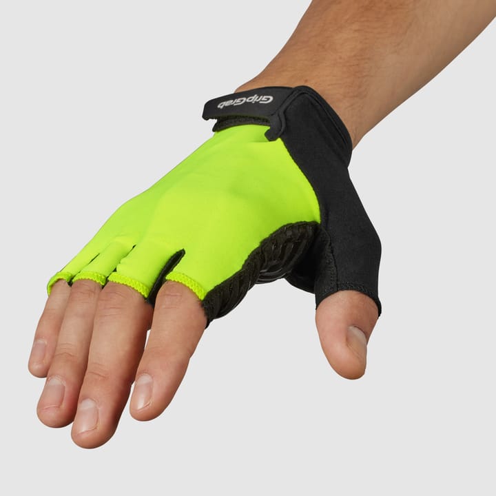 Gripgrab ProRide RC Max Padded Short Finger Summer Gloves Yellow Hi-Vis Gripgrab