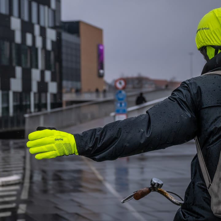 Ride Hi-Vis Waterproof Winter Glove Yellow Hi-vis Gripgrab