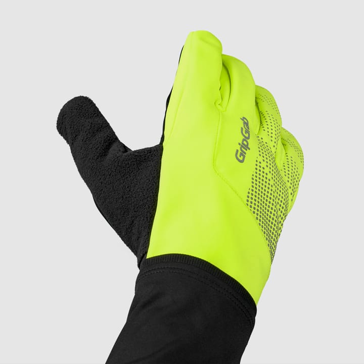 Gripgrab Ride Hi-Vis Windproof Midseason Glove Yellow Hi-vis Gripgrab