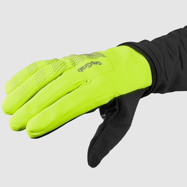 Gripgrab Ride Hi-Vis Windproof Midseason Glove Yellow Hi-vis Gripgrab
