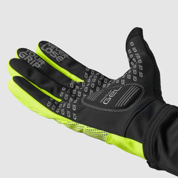 Gripgrab Ride Hi-Vis Windproof Midseason Glove Yellow Hi-vis Gripgrab