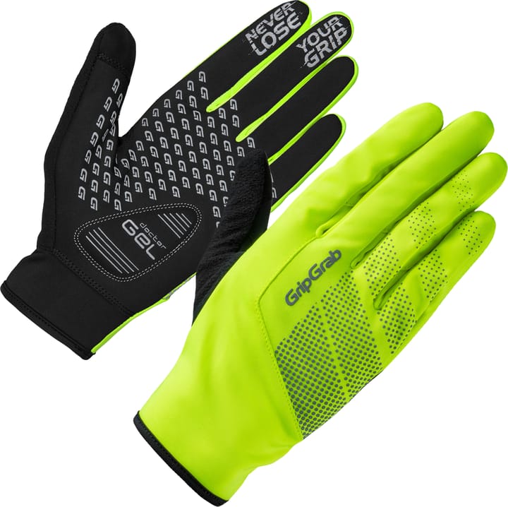 Gripgrab Ride Hi-Vis Windproof Midseason Glove Yellow Hi-vis Gripgrab