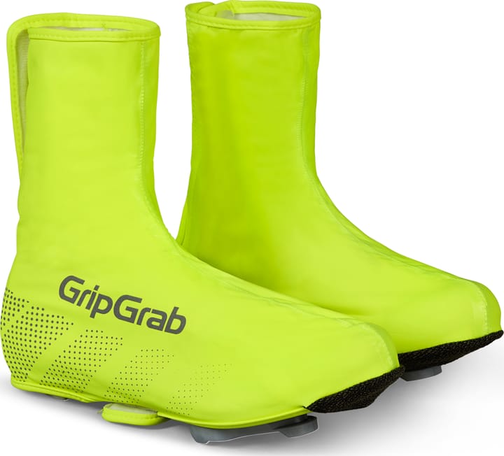 Ride Waterproof Hi-Vis Shoe Cover Yellow Hi-Vis Gripgrab