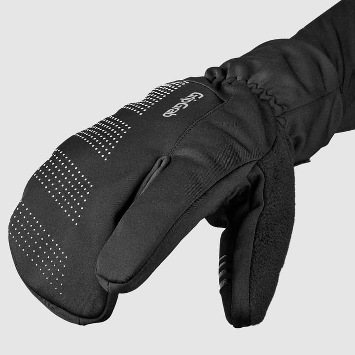 Gripgrab Ride Windproof Deep Winter Lobster Gloves Black Gripgrab