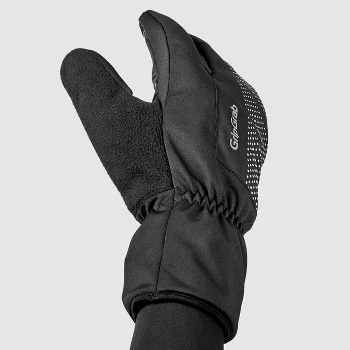 Ride Windproof Deep Winter Lobster Gloves Black Gripgrab