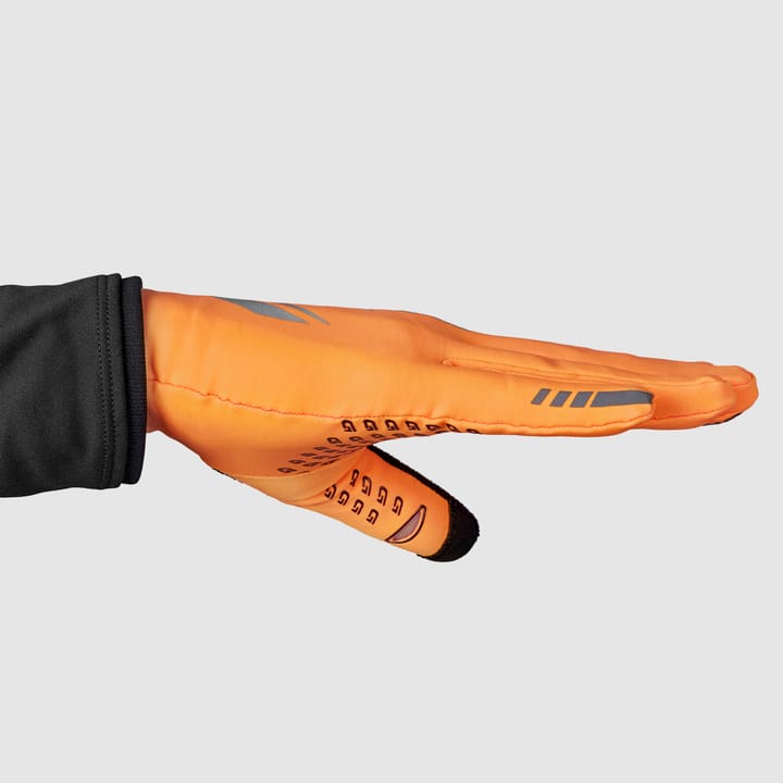 Gripgrab Running Expert Hi-Vis Touchscreen Winter Gloves Orange Hi-Vis Gripgrab