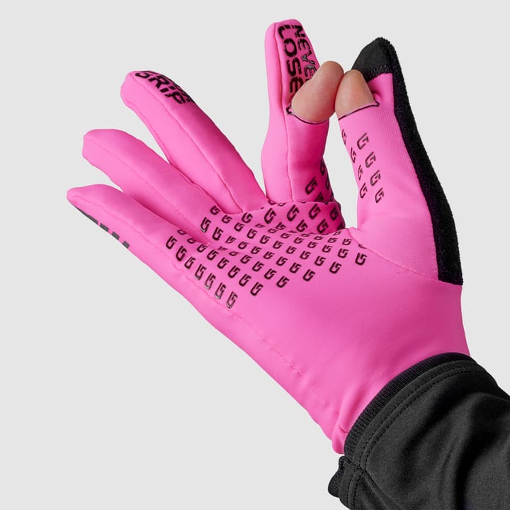 Running Expert Hi-Vis Touchscreen Winter Gloves Pink Hi-Vis Gripgrab