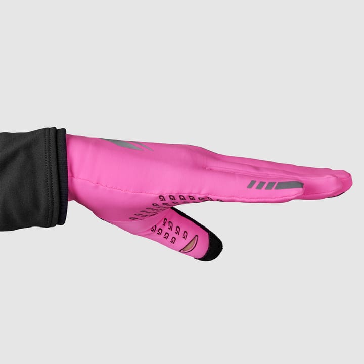 Gripgrab Running Expert Hi-Vis Touchscreen Winter Gloves Pink Hi-Vis Gripgrab