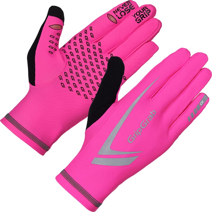 Running Expert Hi-Vis Touchscreen Winter Gloves Pink Hi-Vis Gripgrab