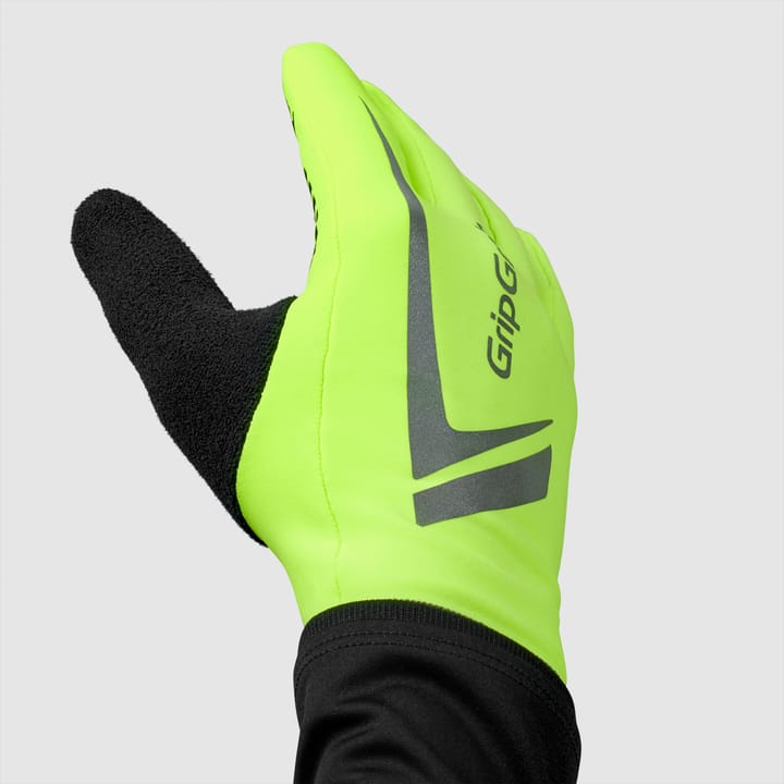 Running Expert Hi-Vis Touchscreen Winter Gloves Fluo Yellow Gripgrab