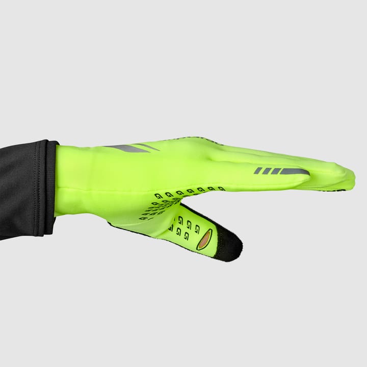 Running Expert Hi-Vis Touchscreen Winter Gloves Fluo Yellow Gripgrab