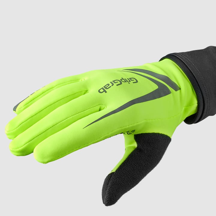 Gripgrab Running Expert Hi-Vis Touchscreen Winter Gloves Yellow Hi-Vis Gripgrab