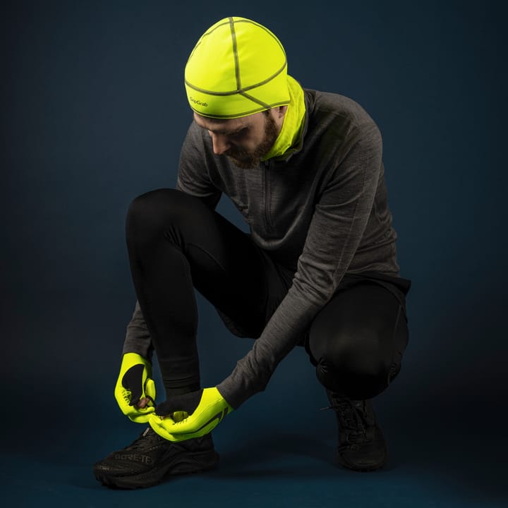 Gripgrab Running Expert Hi-Vis Touchscreen Winter Gloves Yellow Hi-Vis Gripgrab