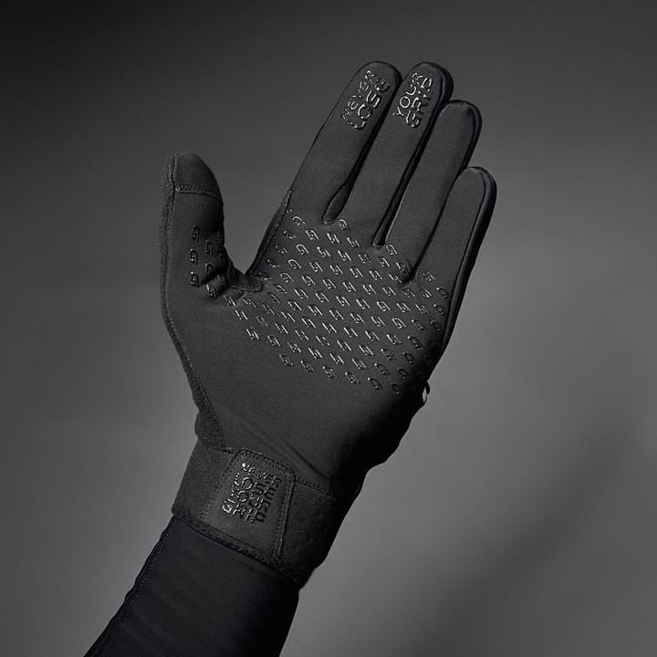 Running Thermo Windproof Touchscreen Gloves Black Gripgrab