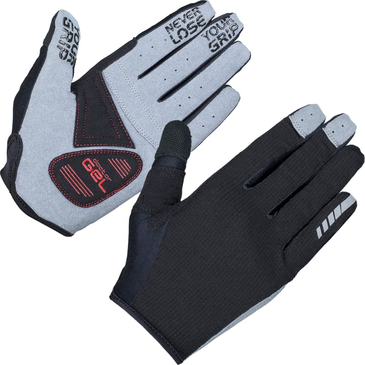 Gripgrab Shark Padded Full Finger Glove Black Gripgrab