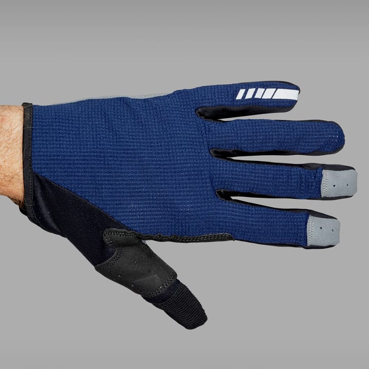 Shark Padded Full Finger Glove Navy Gripgrab