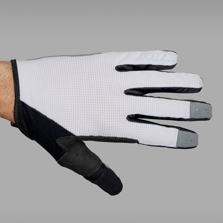 Shark Padded Full Finger Glove White Gripgrab