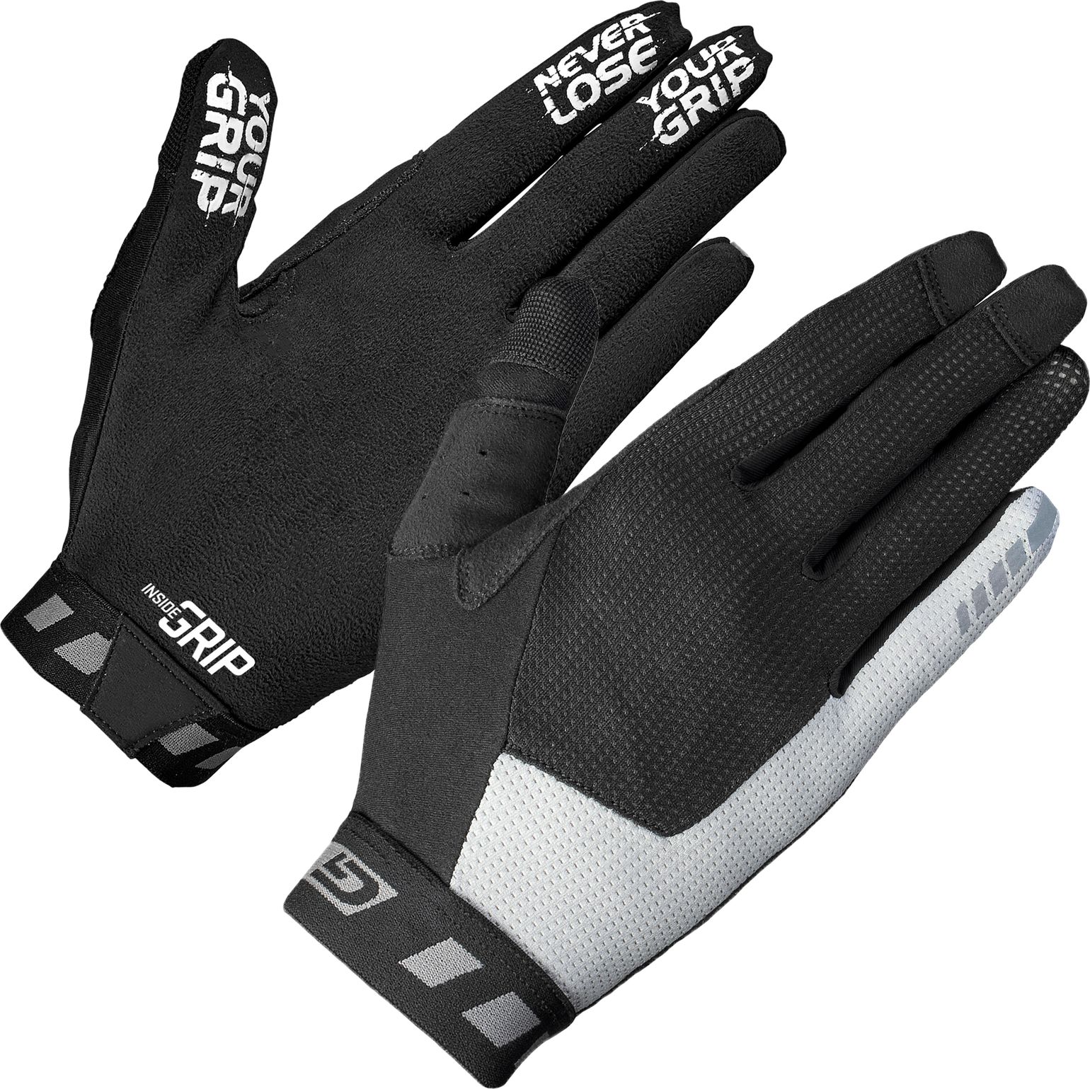 Gripgrab Vertical InsideGrip™ Full Finger Glove Black