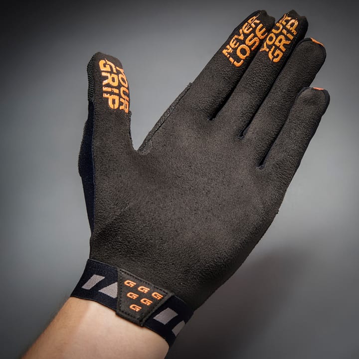 Gripgrab Vertical InsideGrip™ Full Finger Glove Orange Hi-vis Gripgrab