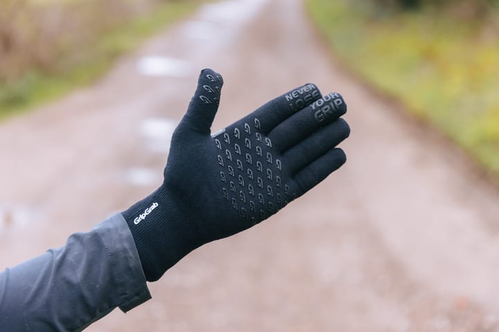 Waterproof Knitted Thermal Glove Black Gripgrab