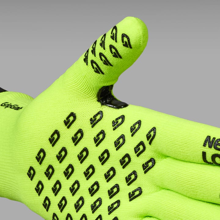 Gripgrab Waterproof Knitted Thermal Glove Yellow Hi-vis Gripgrab