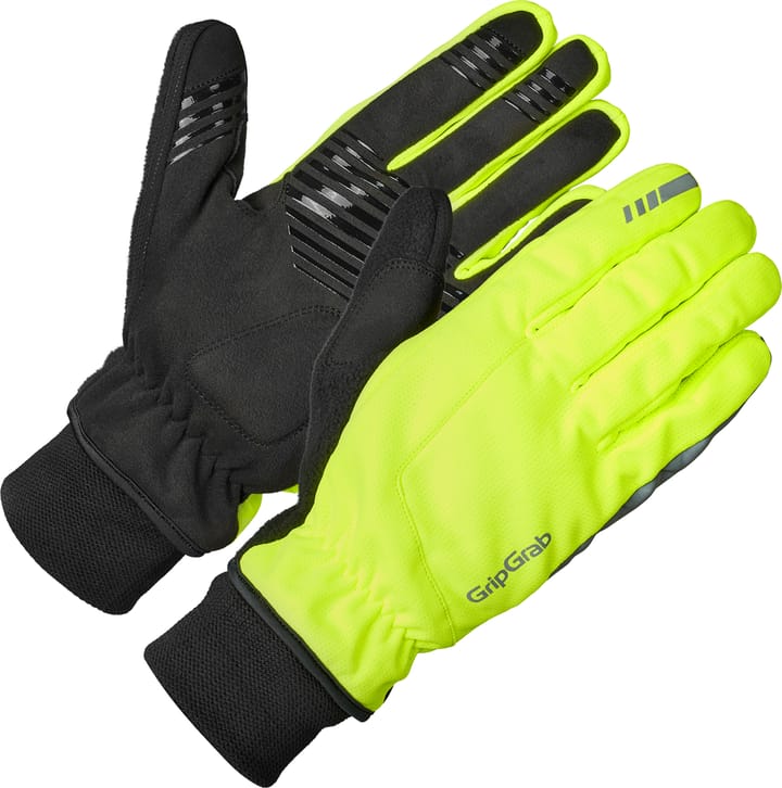 Windster 2 Windproof Winter Gloves Yellow Hi-Vis Gripgrab