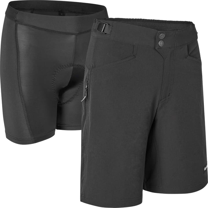 Women's Flow 2in1 Technical Cycling Shorts Black Gripgrab