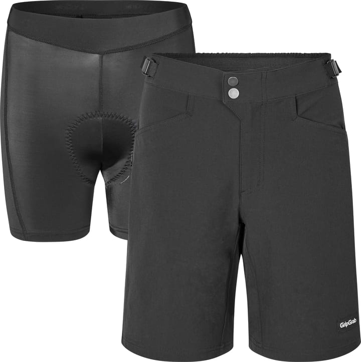 Women's Flow 2in1 Technical Cycling Shorts Black Gripgrab