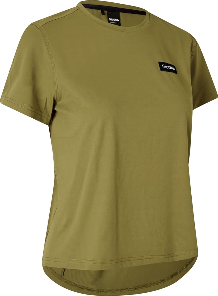 Women's Flow Technical T-Shirt Olive Green Gripgrab