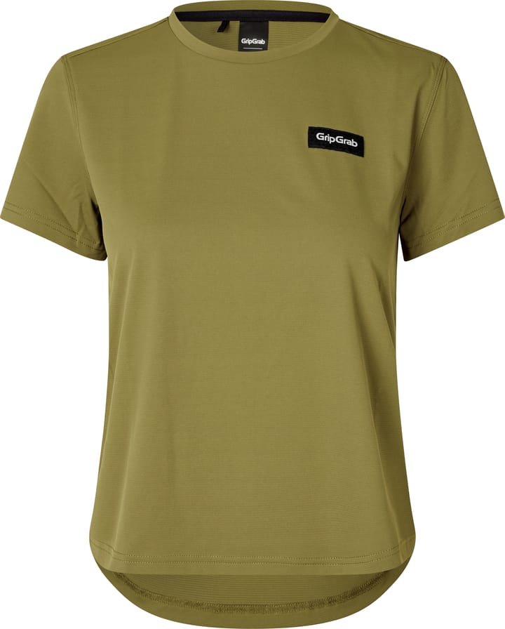 Women's Flow Technical T-Shirt Olive Green Gripgrab