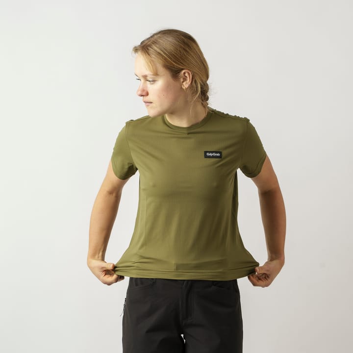 Women's Flow Technical T-Shirt Olive Green Gripgrab