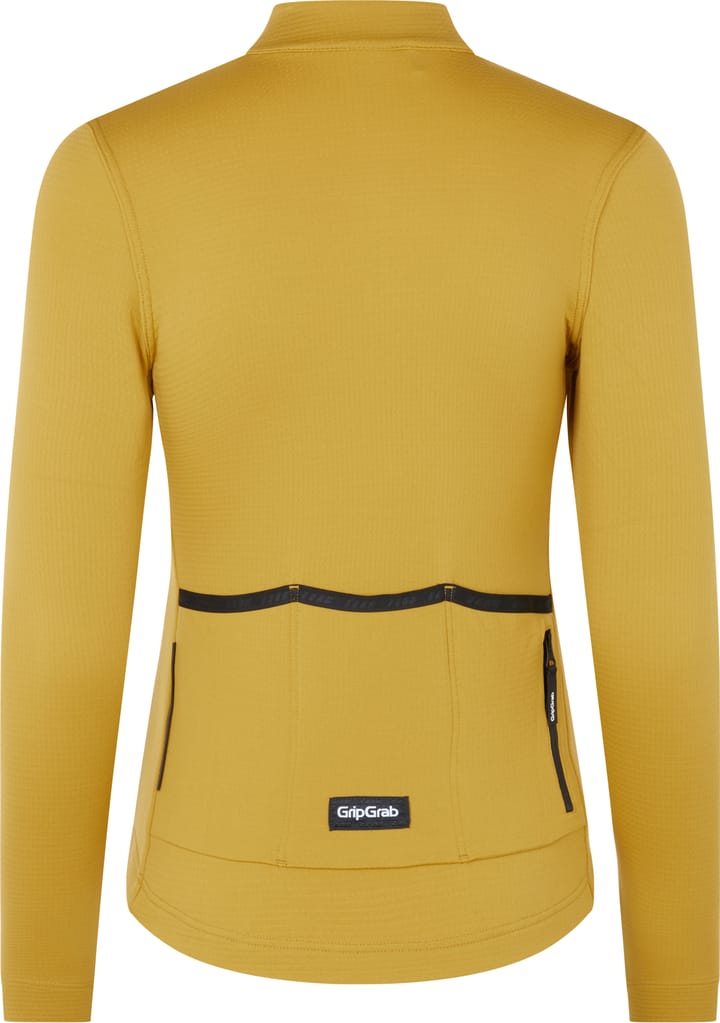 Gripgrab Women's EXPLR Merinotech Thermal Long Sleeve Jersey Mustard Yellow Gripgrab