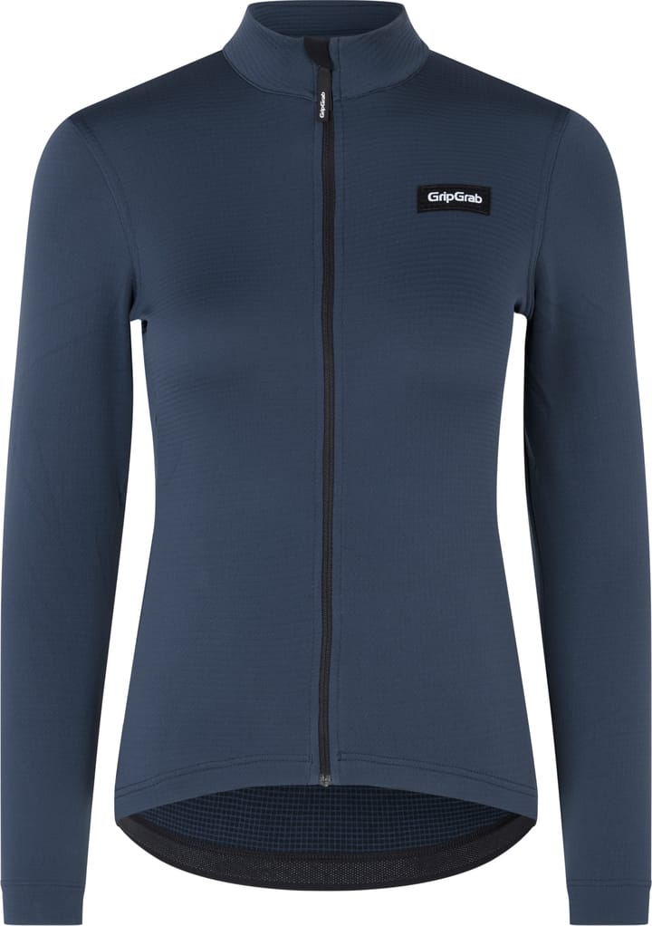 Gripgrab Women's EXPLR Merinotech Thermal Long Sleeve Jersey Navy Blue Gripgrab