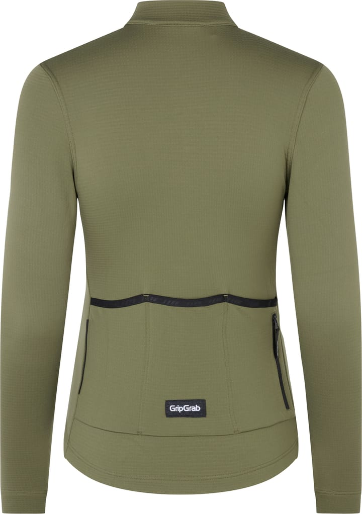 Gripgrab Women's EXPLR Merinotech Thermal Long Sleeve Jersey Olive Green Gripgrab
