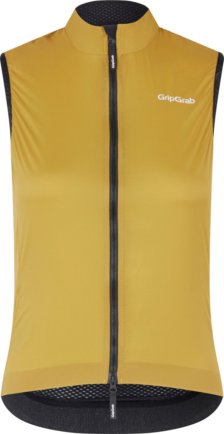Gripgrab Women's WindBuster Windproof Lightweight Vest Mustard Yellow Gripgrab