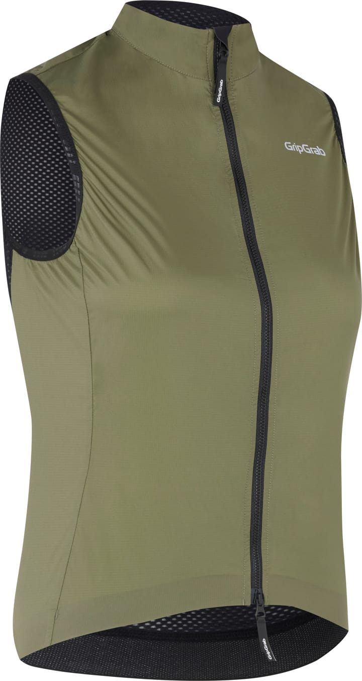 Women's WindBuster Windproof Lightweight Vest Olive Green Gripgrab