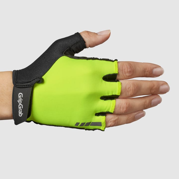Gripgrab Women's ProRide RC Max Padded Short Finger Summer Gloves Yellow Hi-Vis Gripgrab