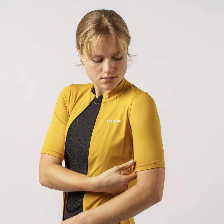 Gripgrab Women's Ride Short Sleeve Jersey Mustard Yellow Gripgrab