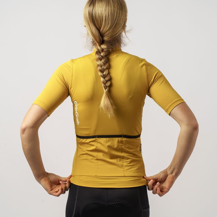 Gripgrab Women's Ride Short Sleeve Jersey Mustard Yellow Gripgrab