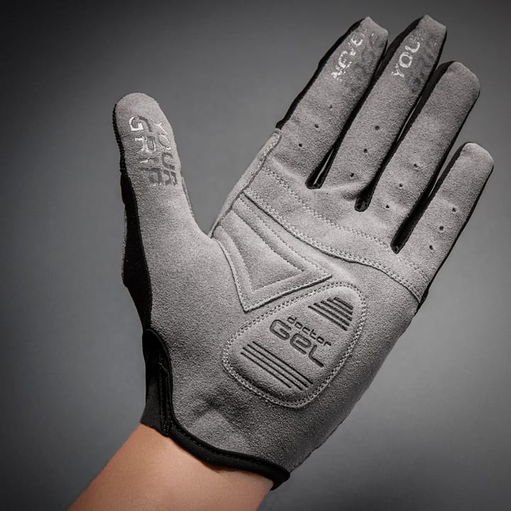 Women's Shark Padded Full Finger Glove Black Gripgrab