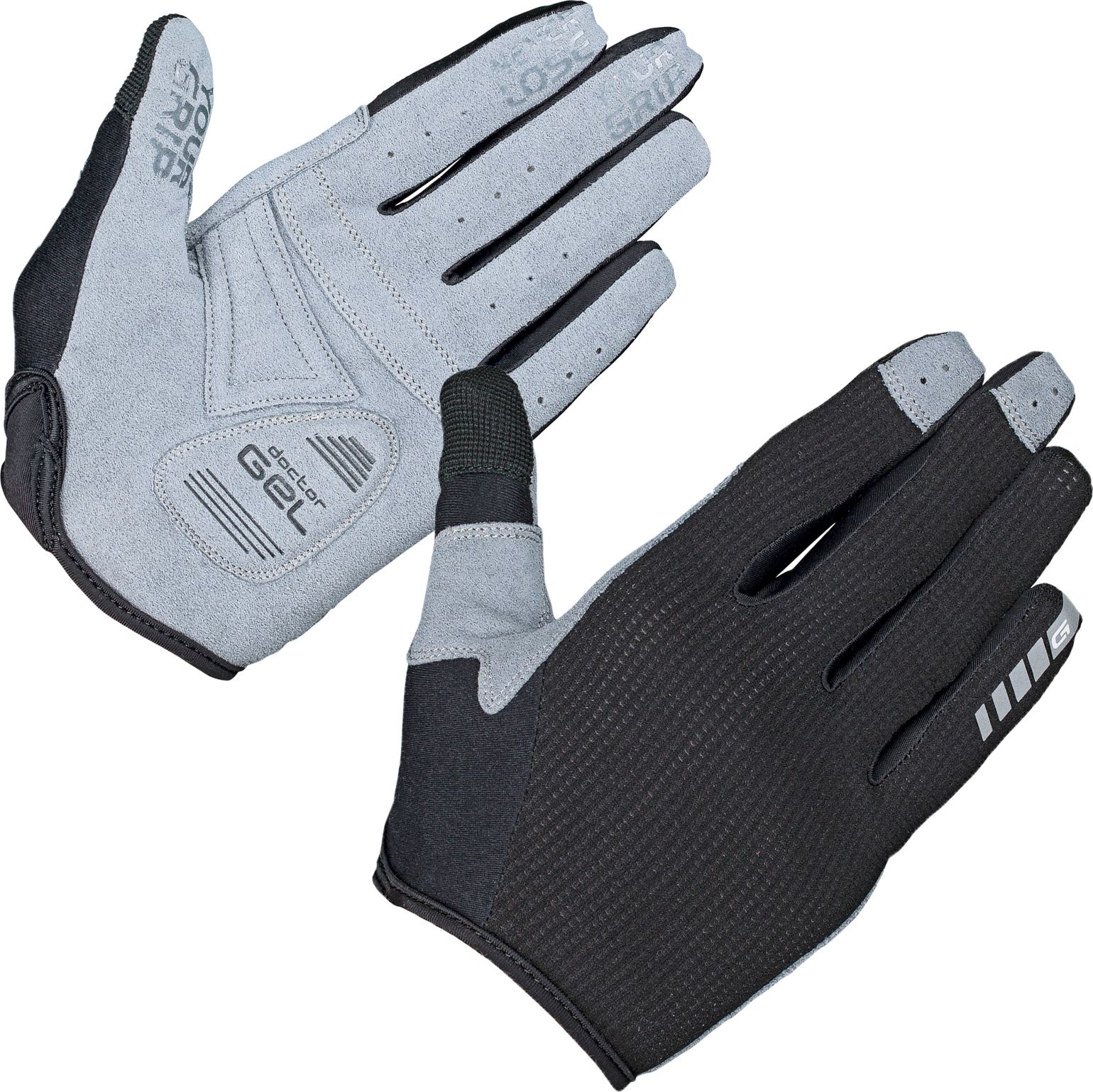 Women's Shark Padded Full Finger Glove Black