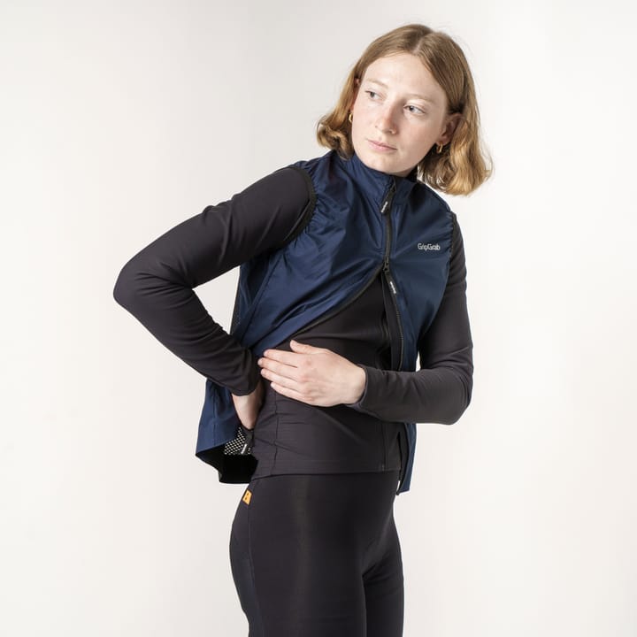 Gripgrab Women's PACR Windproof Lightweight Vest Navy Blue Gripgrab