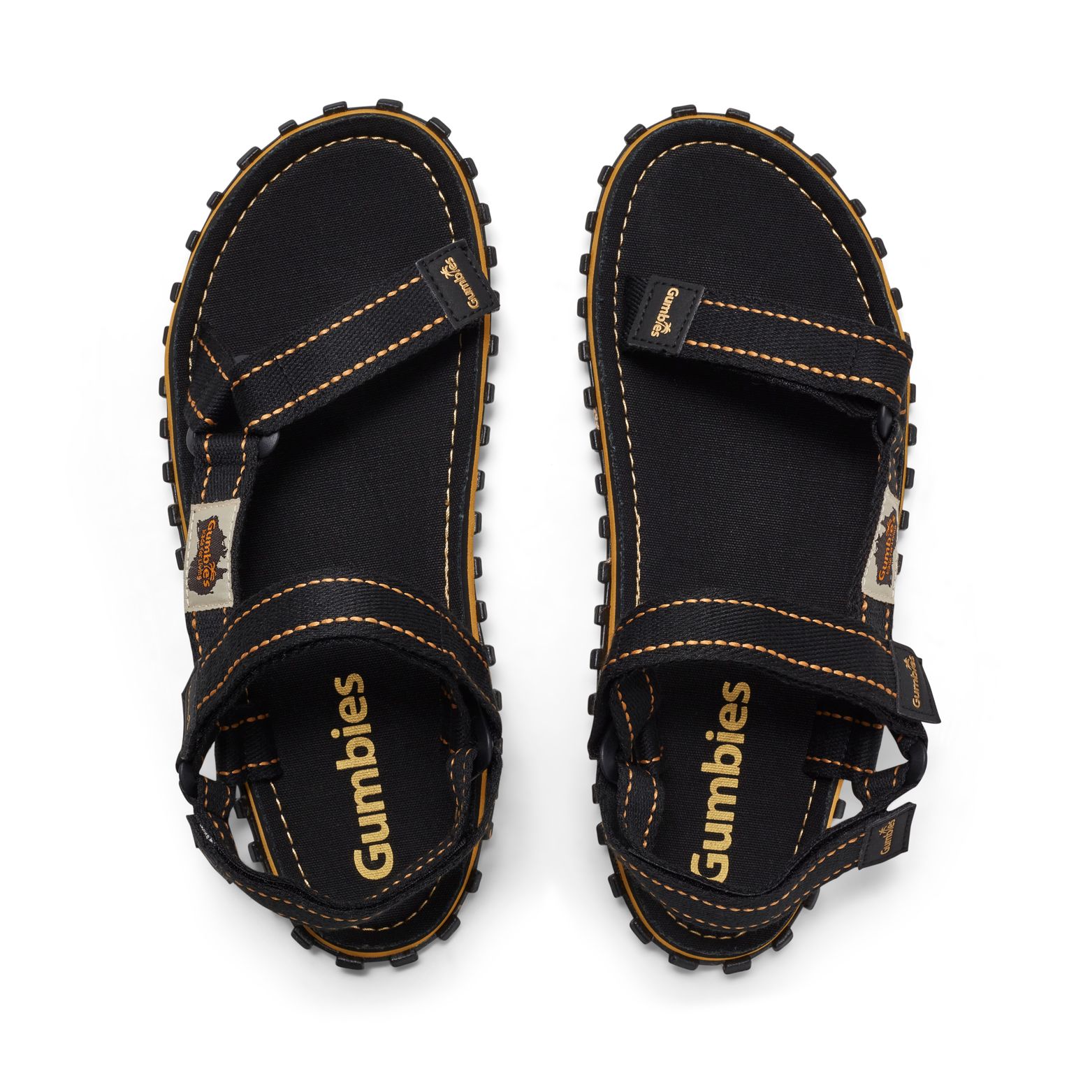 Gumbies Unisex Tracker Sandals Black