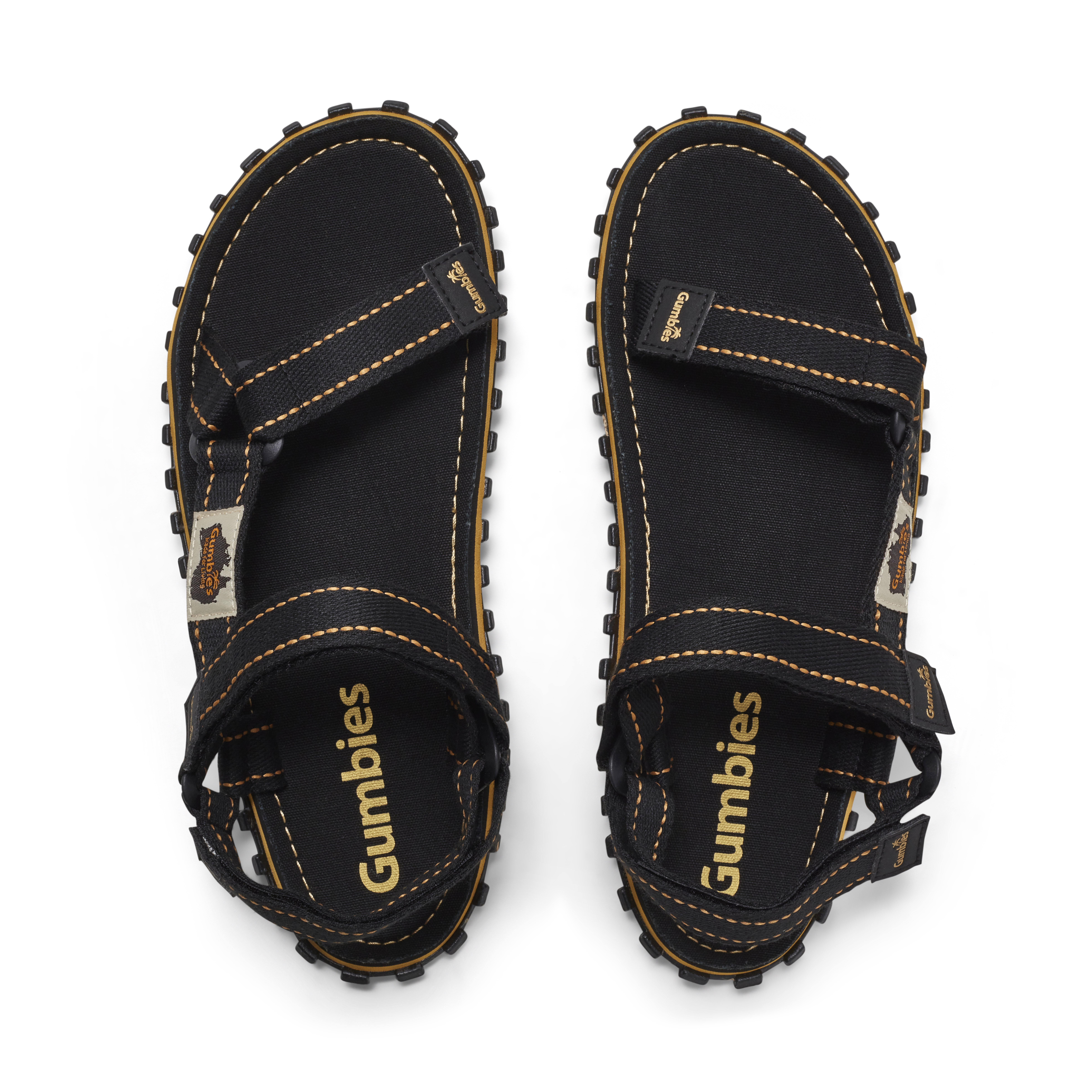 Gumbies Unisex Tracker Sandals Black Sandaler 36