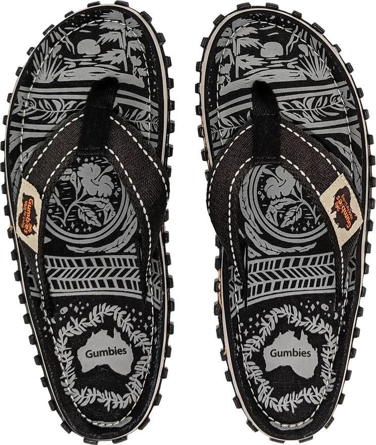 Gumbies Unisex Islander Midnight Black Sandaler 44